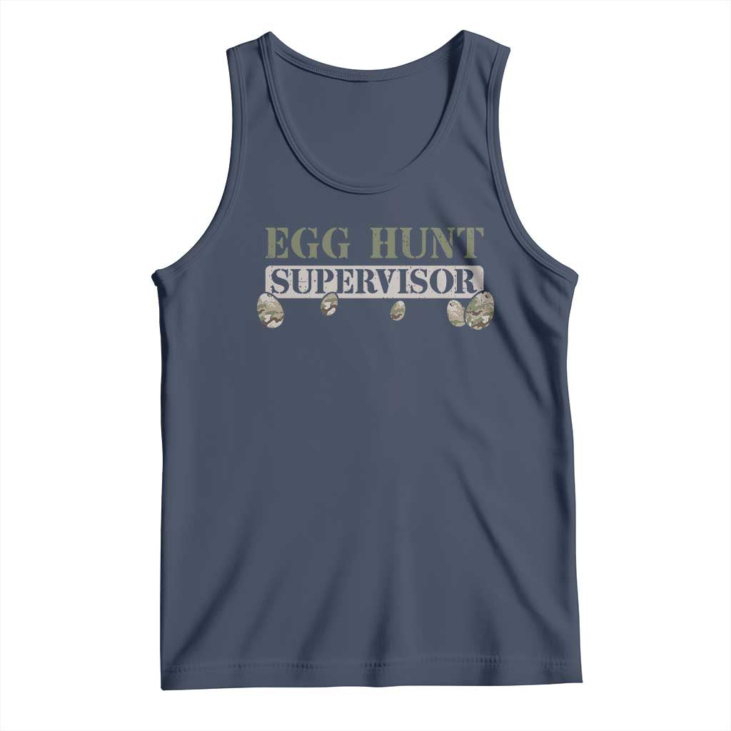 Funny Easter Egg Hunt Supervisor Tank Top Camouflage Camo Egg Hunting Easter Day TS11 Navy Print Your Wear