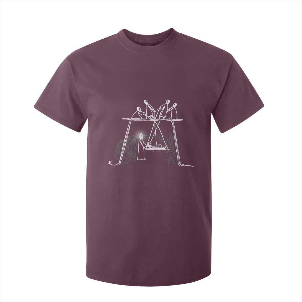 Paralyzed Man Christian Religious Jesus Healing T Shirt For Kid TS11 Maroon Print Your Wear