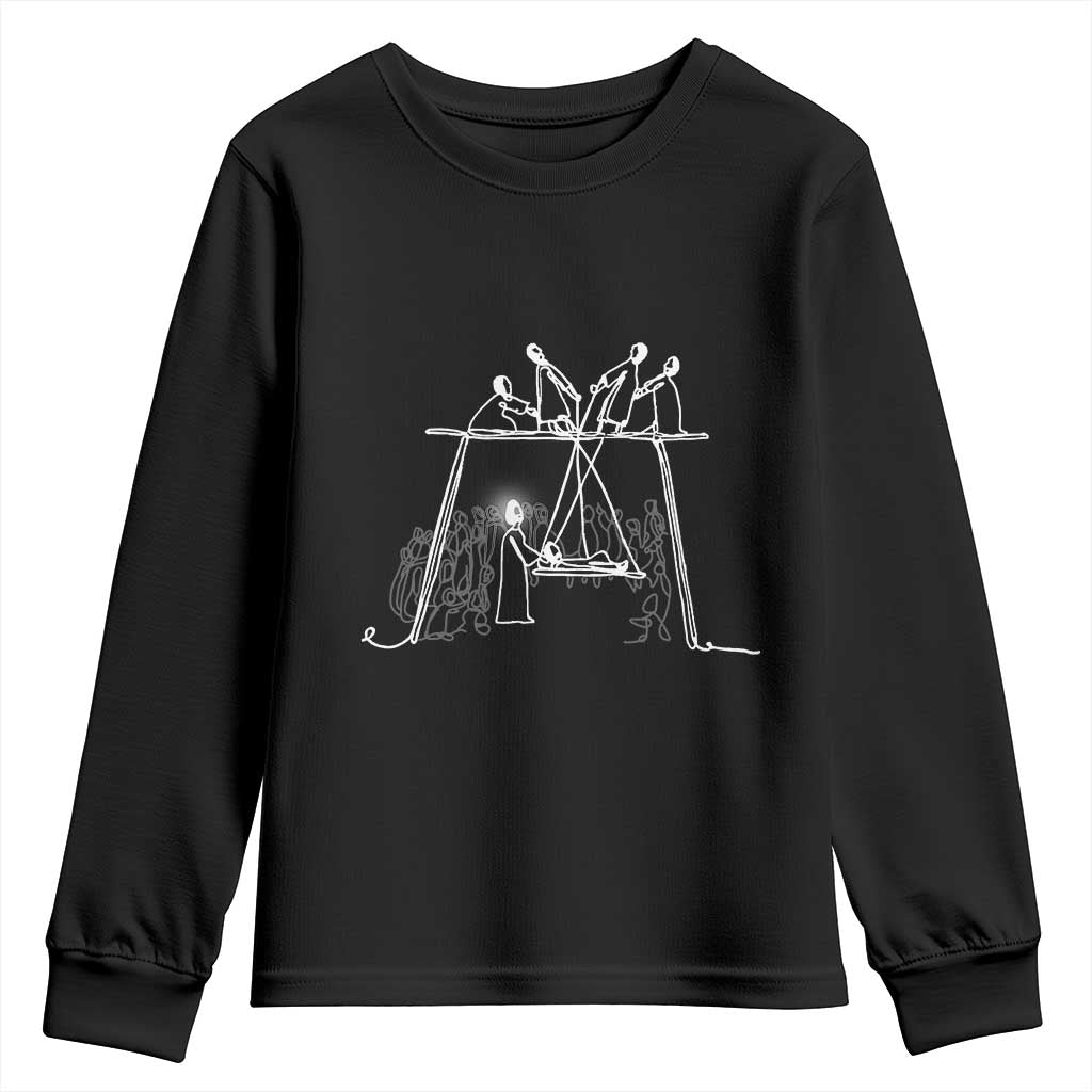 Paralyzed Man Christian Religious Jesus Healing Youth Sweatshirt TS11 Black Print Your Wear