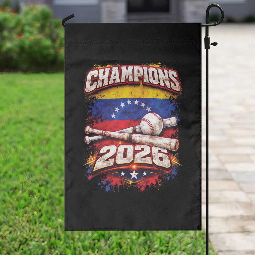 Venezuela Champions 2026 Baseball Lover Venezuelan Flag Garden Flag TS11 Print Your Wear