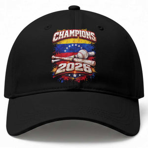 Venezuela Champions 2026 Baseball Lover Venezuelan Flag Baseball Cap TS11 Print Your Wear