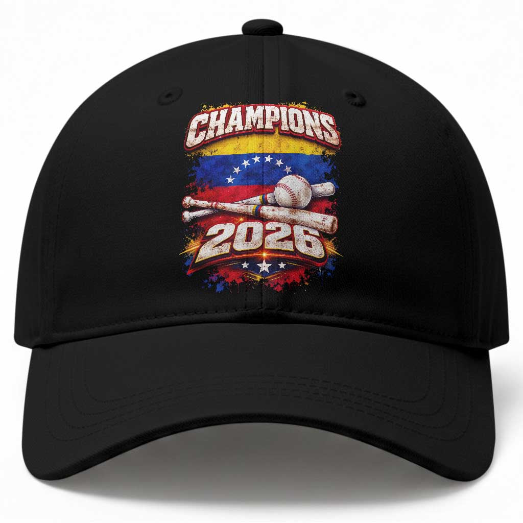 Venezuela Champions 2026 Baseball Lover Venezuelan Flag Baseball Cap TS11 Print Your Wear