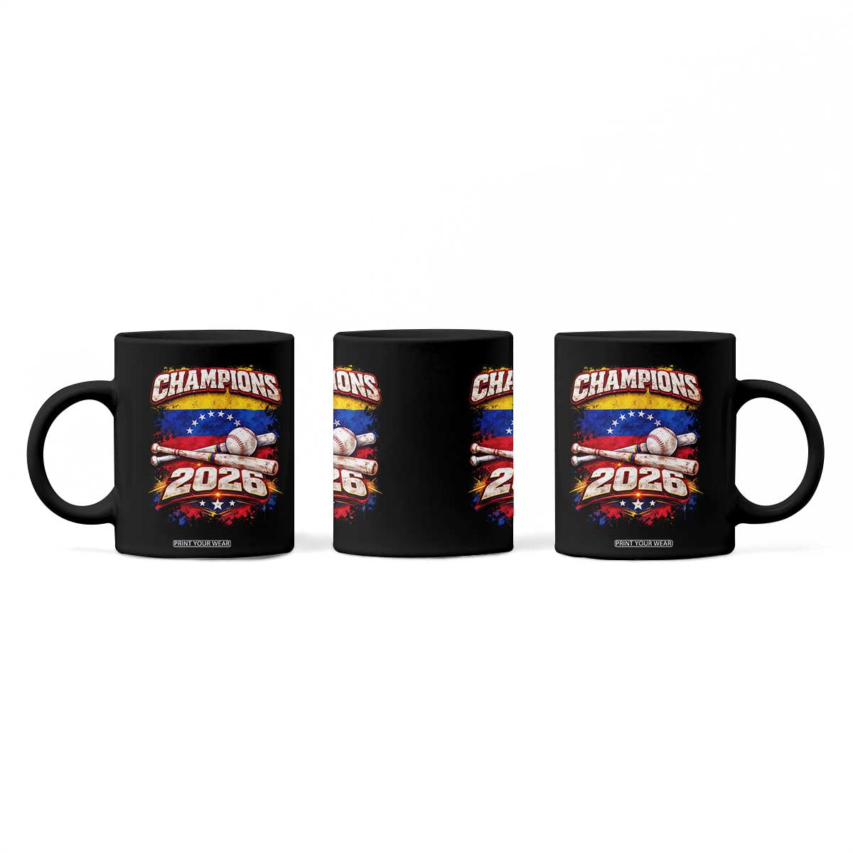 Venezuela Champions 2026 Baseball Lover Venezuelan Flag Coffee Mug TS11 Print Your Wear
