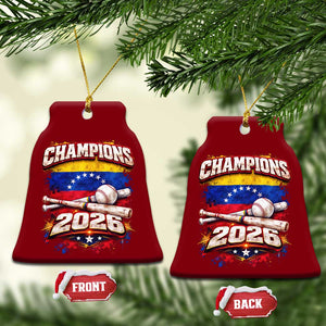 Venezuela Champions 2026 Baseball Lover Venezuelan Flag Ceramic Ornament TS11 Print Your Wear