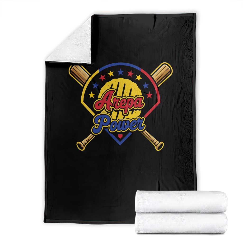 Arepa Power Venezuela Baseball Lover Throw Blanket Venezuelan Pride TS11 Black Print Your Wear