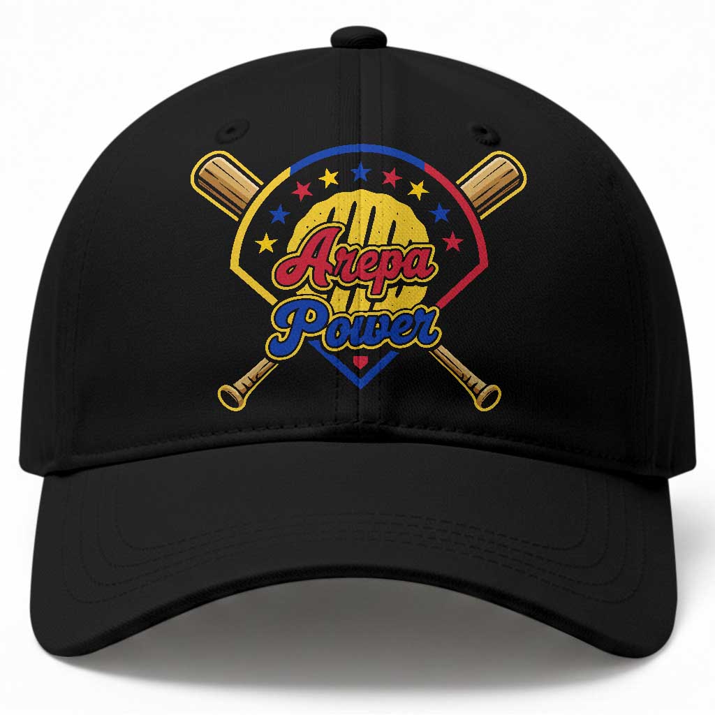 Arepa Power Venezuela Baseball Lover Baseball Cap Venezuelan Pride TS11 Print Your Wear