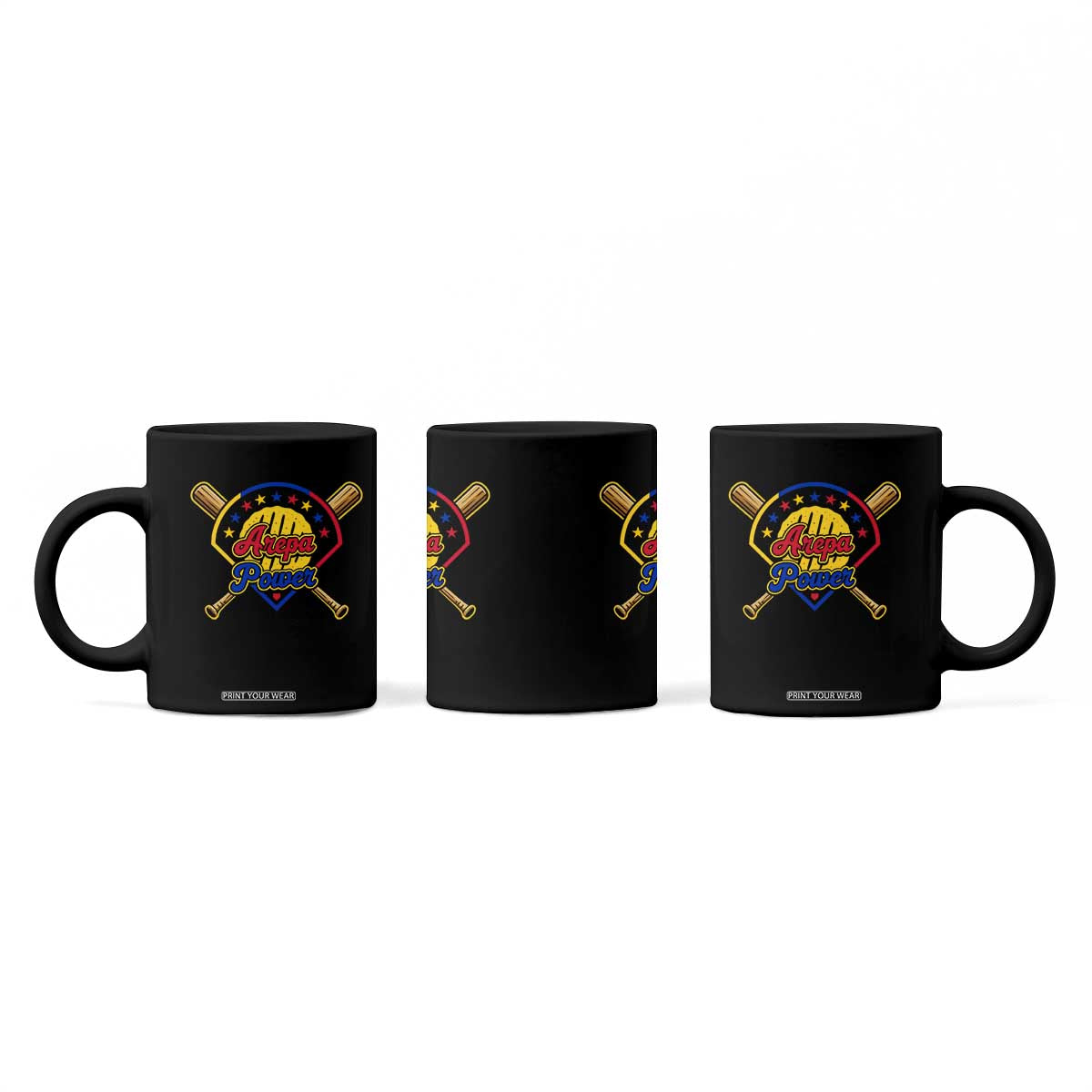 Arepa Power Venezuela Baseball Lover Coffee Mug Venezuelan Pride TS11 Print Your Wear
