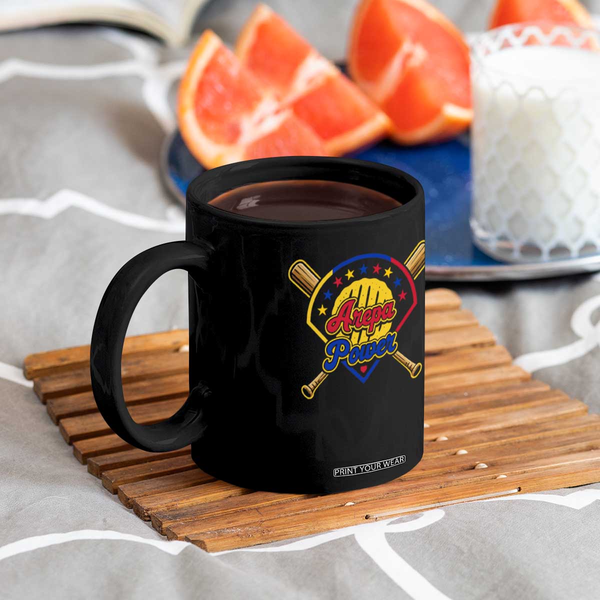 Arepa Power Venezuela Baseball Lover Coffee Mug Venezuelan Pride TS11 Print Your Wear