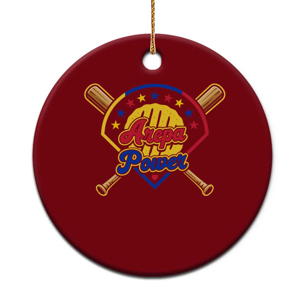 Arepa Power Venezuela Baseball Lover Ceramic Ornament Venezuelan Pride TS11 1pc Red Print Your Wear