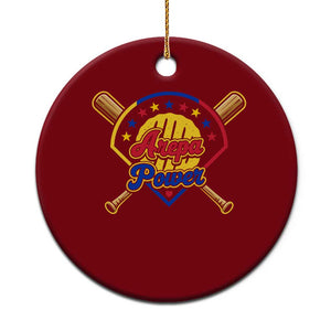Arepa Power Venezuela Baseball Lover Ceramic Ornament Venezuelan Pride TS11 1pc Red Print Your Wear