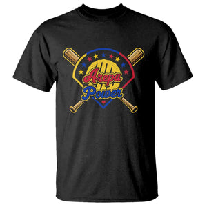 Arepa Power Venezuela Baseball Lover T Shirt Venezuelan Pride TS11 Black Print Your Wear