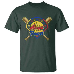 Arepa Power Venezuela Baseball Lover T Shirt Venezuelan Pride TS11 Dark Forest Green Print Your Wear
