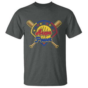 Arepa Power Venezuela Baseball Lover T Shirt Venezuelan Pride TS11 Dark Heather Print Your Wear