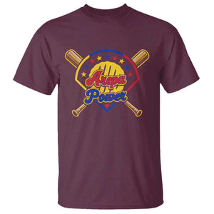 Arepa Power Venezuela Baseball Lover T Shirt Venezuelan Pride TS11 Maroon Print Your Wear