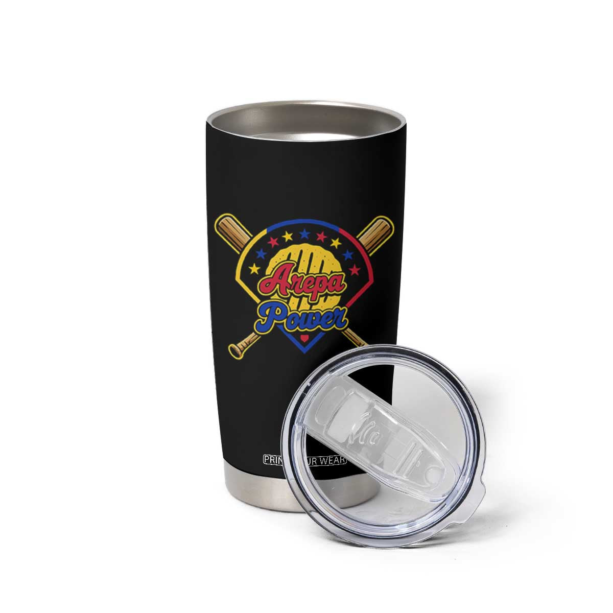 Arepa Power Venezuela Baseball Lover Tumbler Cup Venezuelan Pride TS11 Print Your Wear