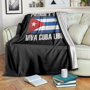Patria y Vida Cuba Libre Throw Blanket Freedom Patriotic Cuban Flag TS11 Print Your Wear