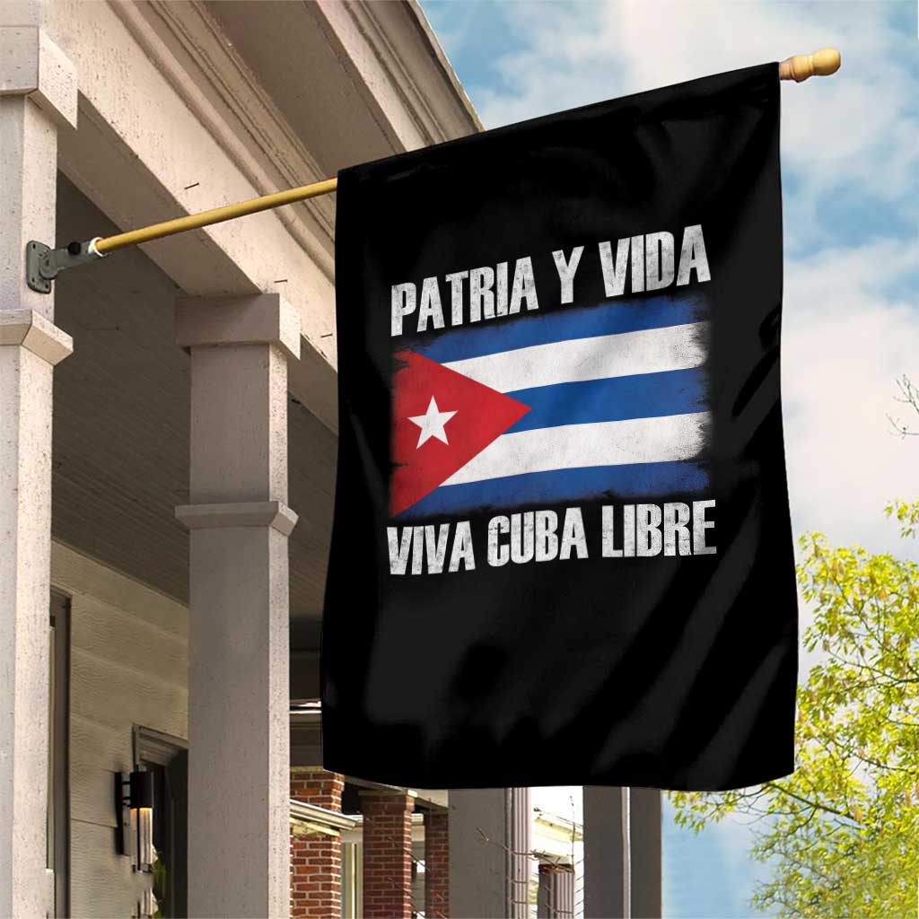 Patria y Vida Cuba Libre Garden Flag Freedom Patriotic Cuban Flag TS11 Print Your Wear