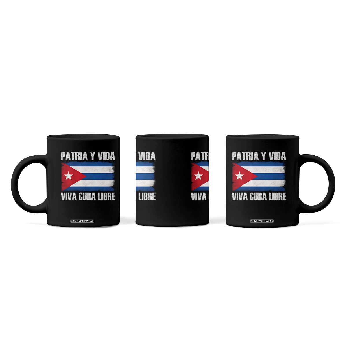 Patria y Vida Cuba Libre Coffee Mug Freedom Patriotic Cuban Flag TS11 Print Your Wear