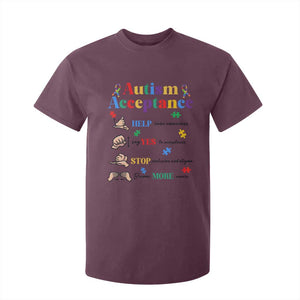 Autism Awareness Acceptance Hand Sign Language SPED Teacher T Shirt For Kid TS11 Maroon Print Your Wear