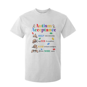 Autism Awareness Acceptance Hand Sign Language SPED Teacher T Shirt For Kid TS11 White Print Your Wear
