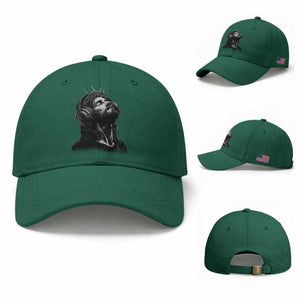 Jesus with Headphones Christ Religious Christian Music Lover Baseball Cap