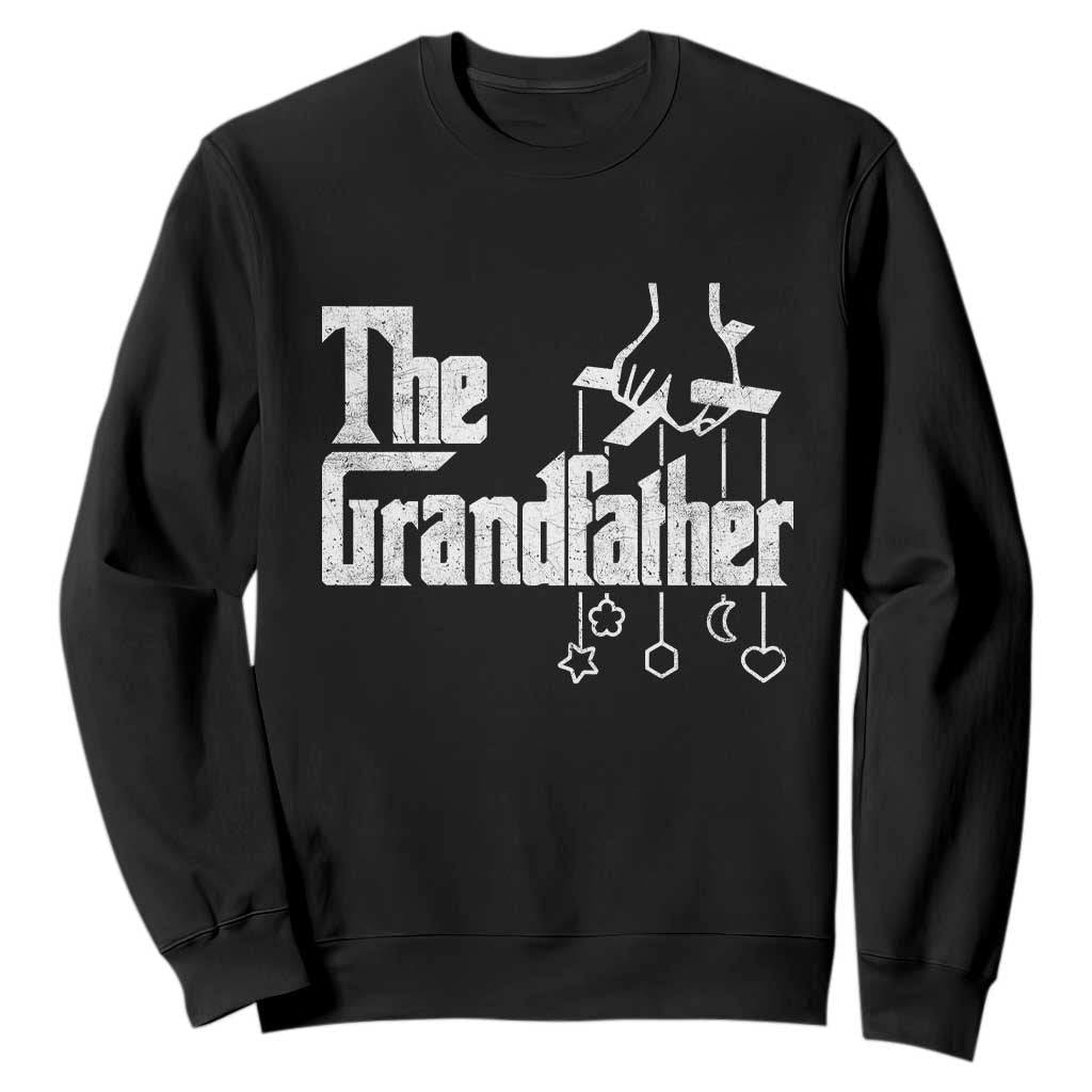 The Grandfather Sweatshirt Funny Grandpa Italian Mafia Style Father's Day TS11 Black Print Your Wear