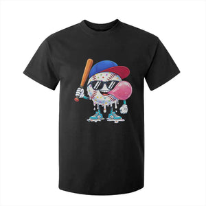 Baseball Bubble Gum Sports Game Day T Shirt For Kid TS11 Black Print Your Wear