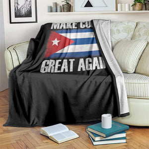 Make Cuba Great Again Throw Blanket Vintage Cuban Map TS11 Print Your Wear
