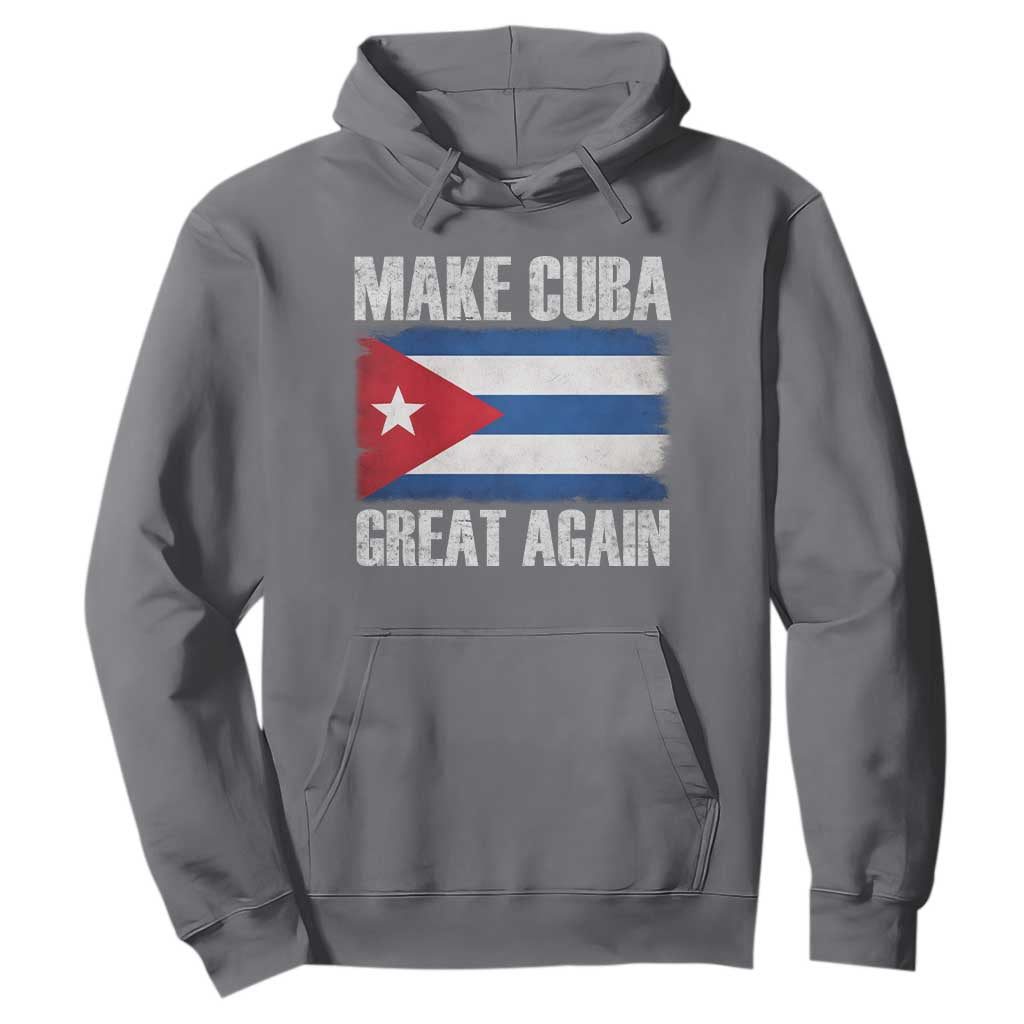 Make Cuba Great Again Hoodie Vintage Cuban Map TS11 Charcoal Print Your Wear