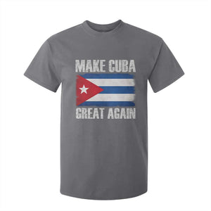 Make Cuba Great Again T Shirt For Kid Vintage Cuban Map TS11 Charcoal Print Your Wear