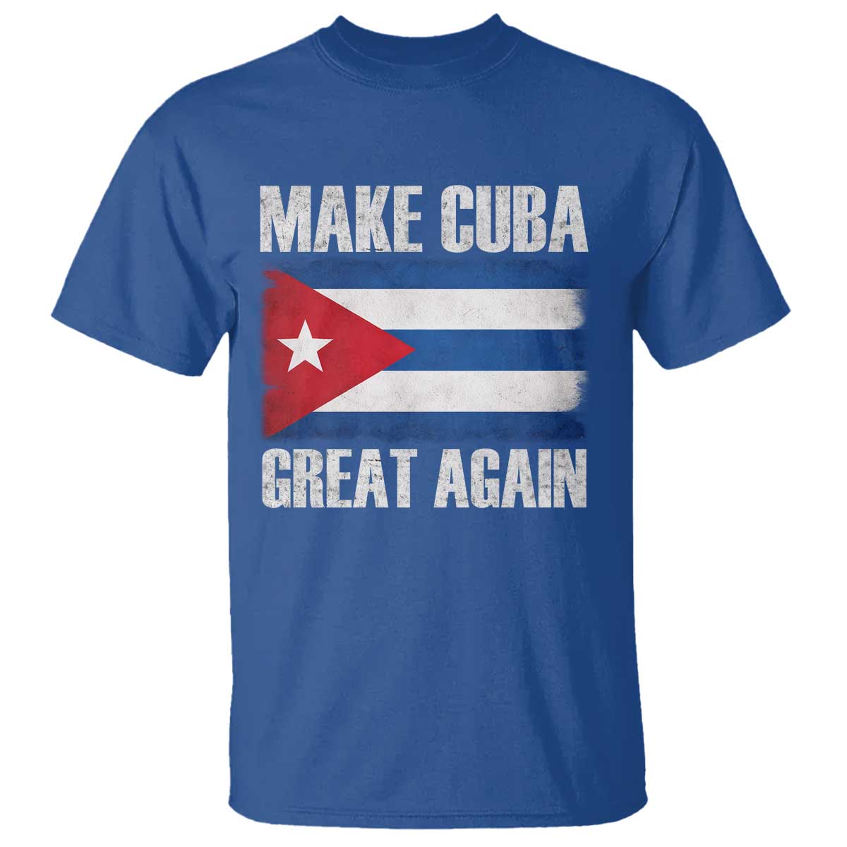 Make Cuba Great Again T Shirt Vintage Cuban Map TS11 Royal Blue Print Your Wear