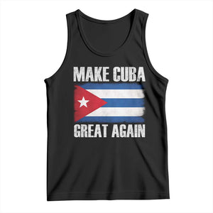 Make Cuba Great Again Tank Top Vintage Cuban Map TS11 Black Print Your Wear