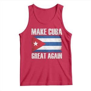 Make Cuba Great Again Tank Top Vintage Cuban Map TS11 Red Print Your Wear