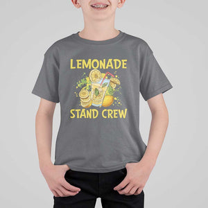 Lemon Stand Boss T Shirt For Kid Lemonade Stand Crew Young CEO Juice TS11 Charcoal Print Your Wear