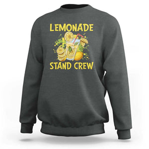 Lemon Stand Boss Sweatshirt Lemonade Stand Crew Young CEO Juice TS11 Dark Heather Print Your Wear