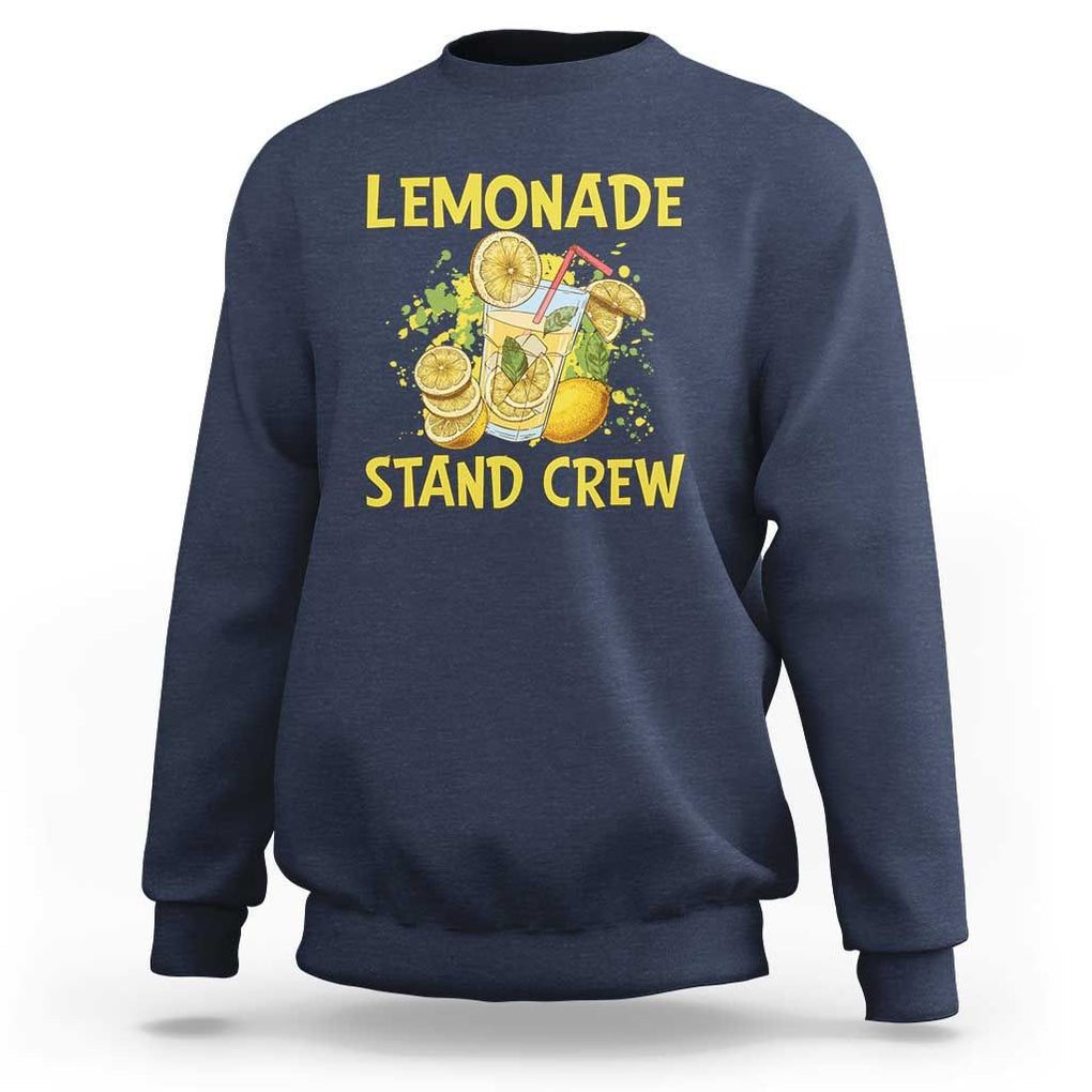 Lemon Stand Boss Sweatshirt Lemonade Stand Crew Young CEO Juice TS11 Navy Print Your Wear