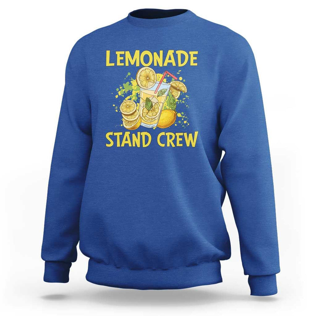 Lemon Stand Boss Sweatshirt Lemonade Stand Crew Young CEO Juice TS11 Royal Blue Print Your Wear