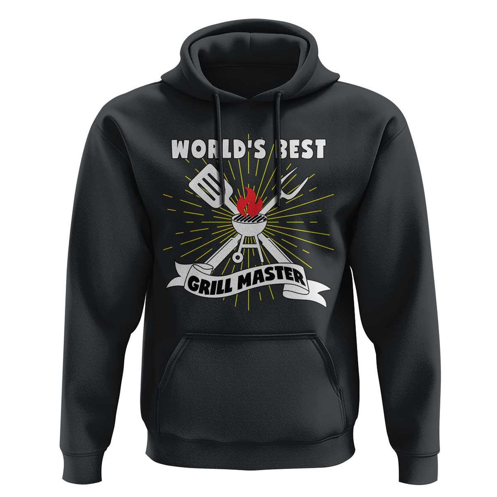 Grilling Barbecue Hoodie World's Best Grill Master BBQ Smoker TS11 Black Print Your Wear