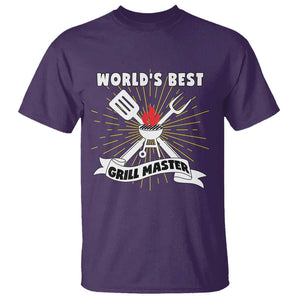 Grilling Barbecue T Shirt World's Best Grill Master BBQ Smoker TS11 Purple Print Your Wear
