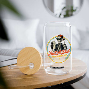 Just A Dad Who Always Came Back With The Milk Glass Can Funny Skeleton Father TS11 Print Your Wear