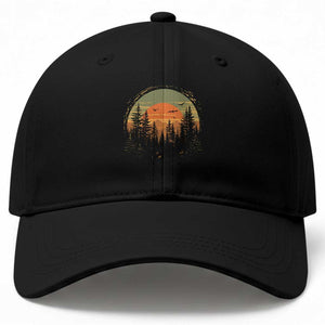 Retro Forest Trees Outdoors Nature Lover Baseball Cap TS11 Print Your Wear