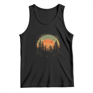 Retro Forest Trees Outdoors Nature Lover Tank Top TS11 Black Print Your Wear