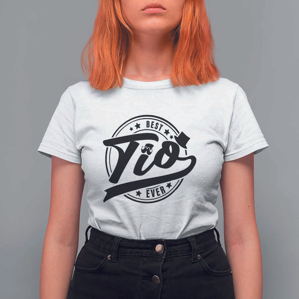 Uncle T Shirt For Women Best Tio Ever Vintage Spanish Latin Mexican TS11 White Print Your Wear