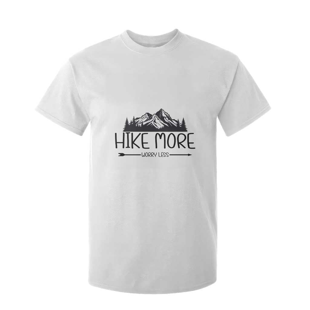 Hike More Worry Less Hiker Mountain T Shirt For Kid Hiking Camping Hiker Mountain