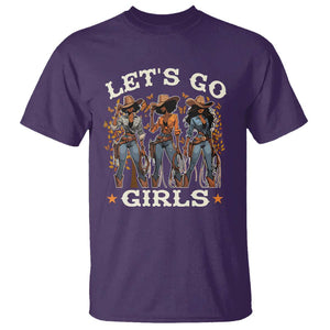 Black Cowgirl T Shirt Let's Go Girl Black History Texas Country TS11 Purple Print Your Wear