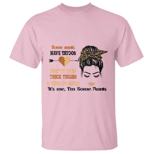 Funny Auntie T Shirt Some Aunts Cuss Too Much TS11 Light Pink Print Your Wear