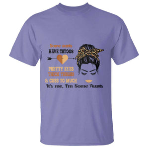 Funny Auntie T Shirt Some Aunts Cuss Too Much TS11 Violet Print Your Wear