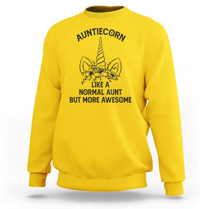 Aunt Unicorn Sweatshirt Aunticorn Like A Normal Aunt Only More Awesome TS11 Daisy Print Your Wear