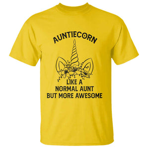 Aunt Unicorn T Shirt Aunticorn Like A Normal Aunt Only More Awesome TS11 Daisy Print Your Wear