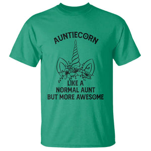 Aunt Unicorn T Shirt Aunticorn Like A Normal Aunt Only More Awesome TS11 Irish Green Print Your Wear